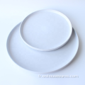 Assiette creuse en porcelaine blanche